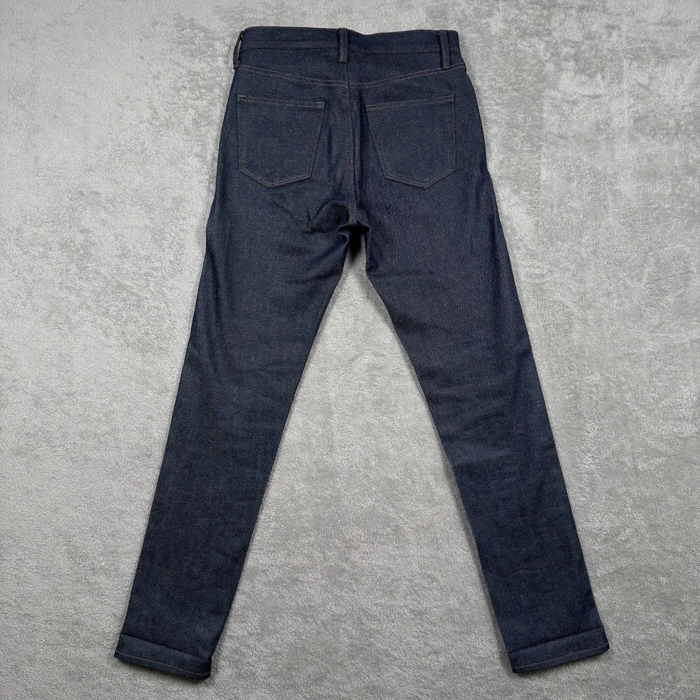 Uniqlo Jeans Mens 29x32 Blue Slim Straight Kaihara Japanese Selvedge Denim